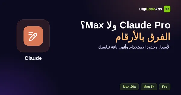 Claude Pro ولا Max؟ الفرق بين باقات كلود وحدود الاستخدام وأنهي تستاهل فلوسك