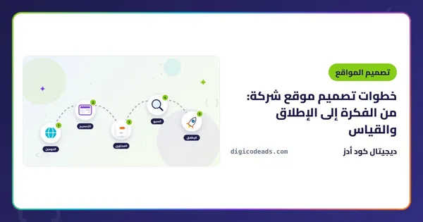 خطوات تصميم موقع شركة: من الفكرة إلى الإطلاق والقياس